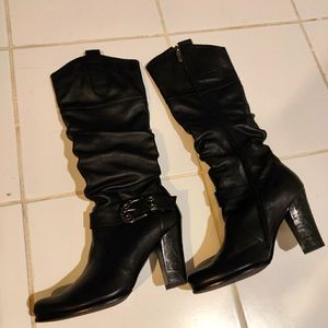 Designer Boots - Real Leather with Fur Inside